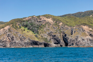 Wall Mural - Rocky Coastline in Bay of Islands, New Zealand