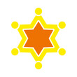 © Jeronimo Ramos - sheriff star icon, flat style