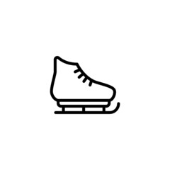 Poster - Skating icon  in black line style icon, style isolated on white background