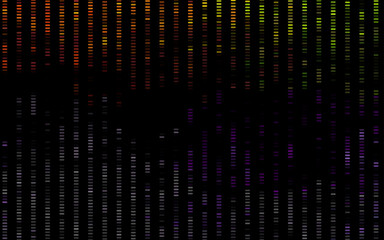 Dark Multicolor, Rainbow vector background with straight lines.