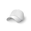 © sabelskaya - White cap and baseball hat for the head, realistic blank template and mockup.