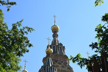 Golden Domes Of The Cathedral