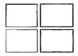 © miloje - Vector Frames. rectangles for image. distress texture . Grunge Black and White borders isolated on the transparent background . Dirt effect .