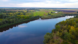 Fototapeta Na ścianę - View of the Desna River near the city of Chernigov.
The Desna River originates in Russia and flows into the Dnieper near Kiev.
