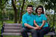 © Ranta Images - Happy mature multi ethnic married couple together and in love at the park