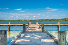 Wooden Pier On The Lake