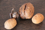 Fototapeta  - organic, fresh and delicious nuts