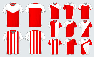 Soccer jersey template.sport t-shirt design.	