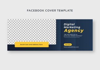 Abstract facebook cover banner template