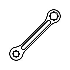 Sticker - ratchet tool line style icon