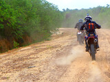 Fototapeta Konie - Extreme Motorcycle Trip 1