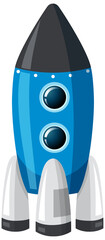 Wall Mural - isolated space rocket cartoon