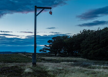 The Gallows On Rimmers Moor, Northumberland, England, UK. At Sunset.