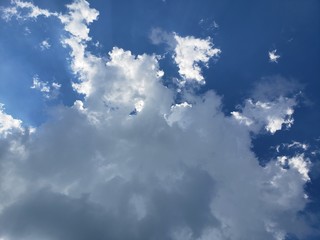 Wall Mural - blue sky with clouds