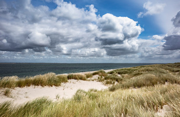 Wall Mural - landscape with clouds, sylt germany island