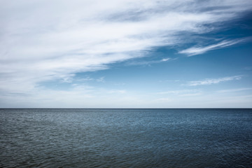 Wall Mural - clouds over the sea