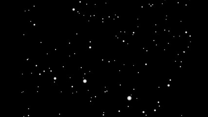 Wall Mural - stars loop with alpha channel transparent background 