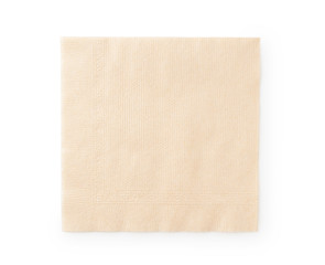 Paper napkins on a white background