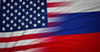 © kdrkara - American and Russia Flag, Floating Flag, Political Relations, Strategic Relations, 3D Render
