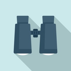 Poster - Survival binoculars icon. Flat illustration of survival binoculars vector icon for web design