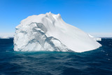 Fototapeta Morze - Drygalski Fjord, Floating Icebergs, South Georgia, South Georgia and the Sandwich Islands, Antarctica