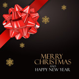 Fototapeta Panele - Holiday New Year and Merry Christmas Background. Vector Illustration