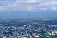Beautiful Top View Cityscape Of The Chiangmai Northern Thailand 