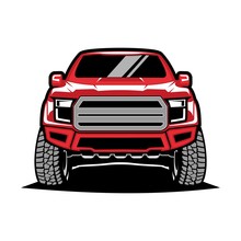Pick Up Truck Logo Design Vector