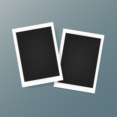 Two photo frame on the background Vector