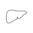 © Artem - Liver outline icon. Symbol, logo illustration for mobile concept and web design.