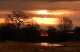 Fototapeta Pomosty - wschód słońca