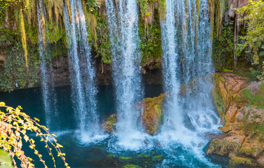 Canvas Print - Duden (upper) waterfall and nature park in Antalya city, Turkey