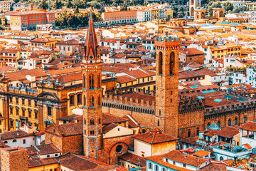 Fototapete - Badia Fiorentina is an abbey and church now home to the Monastic Communities of Jerusalem situated on the Via del Proconsolo in the centre of Florence, Italy.