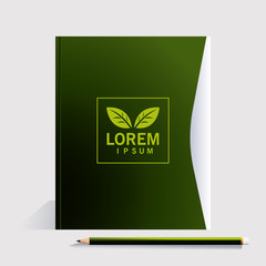 Wall Mural - envelope, corporate identity template on white background