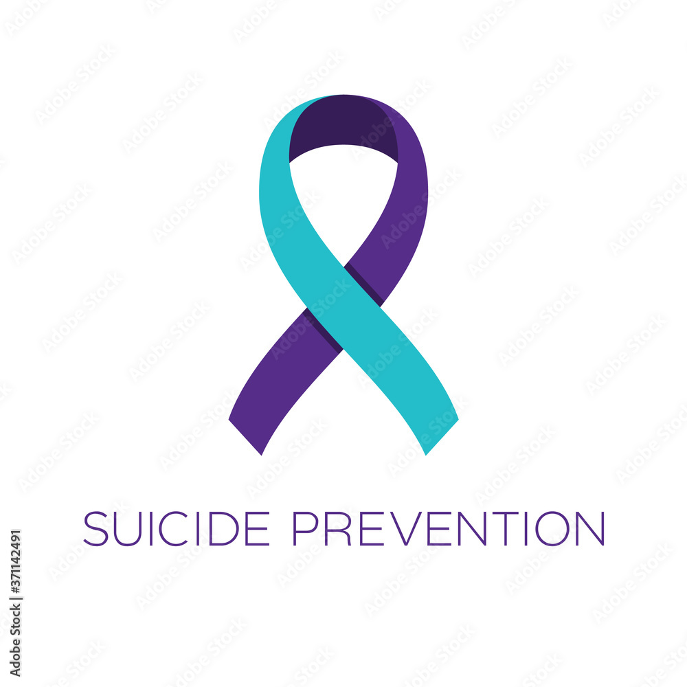 Vetor Suicide Prevention Ribbon Purple And Turquoise Color Disease vetor-suicide-prevention-ribbon-purple-and-turquoise-color-disease