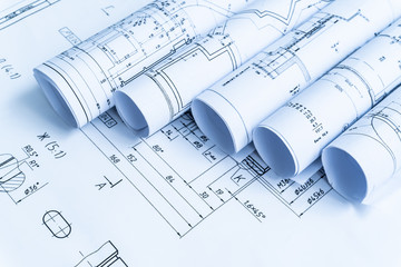 Technology blueprints. The part of engineering project.
