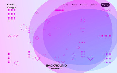 Abstract white pink gradient background with round shapes for website, business card, postcard, advertisement, magazine. minimalism. modern. full color. creative. power. communication