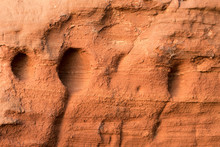 Eroded Sandstone Cliff Face