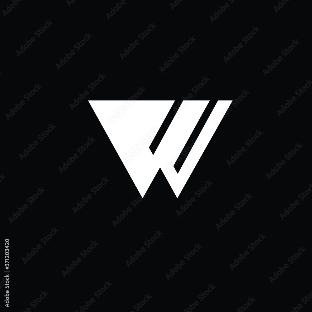 Creative Professional Trendy and Minimal Letter W Logo Design in Black ...