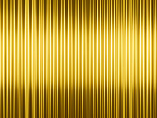 3D rendering abstract  golden neon vertical line background