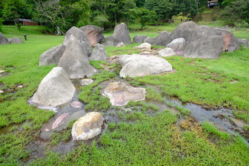 Poster - old stone fountain