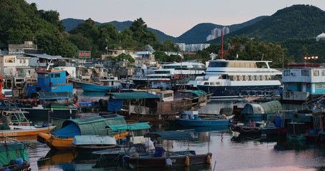 Canvas Print - Hong Kong fishing village