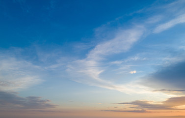 Canvas Print - Sunset sky with multicolor clouds