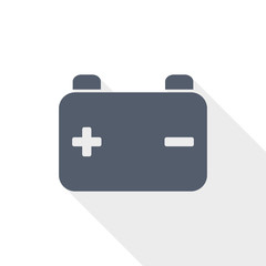 Aufkleber - Battery, charge, power concept flat design vector icon in eps 10