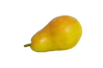 yellow pear on isolated background