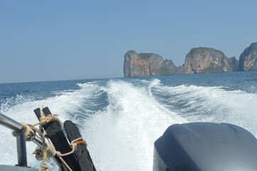 phi phi island blue sea  green sea blue sky