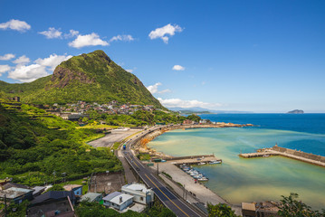 scenery of northern coast and yinyang sea in new taipei, taiwan