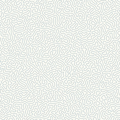 Abstract organic background, natural maze labyrinth, reaction diffusion pattern, organic shapes seamless vector pattern