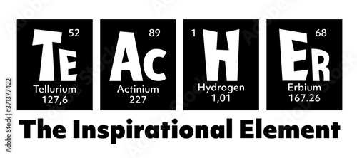 Fotografía Teacher Periodic Table of elements Quote for School, College,University, back to school, first day at school, graduation gift