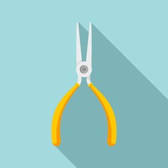 Canvas Print - Watch repair pliers icon. Flat illustration of watch repair pliers vector icon for web design